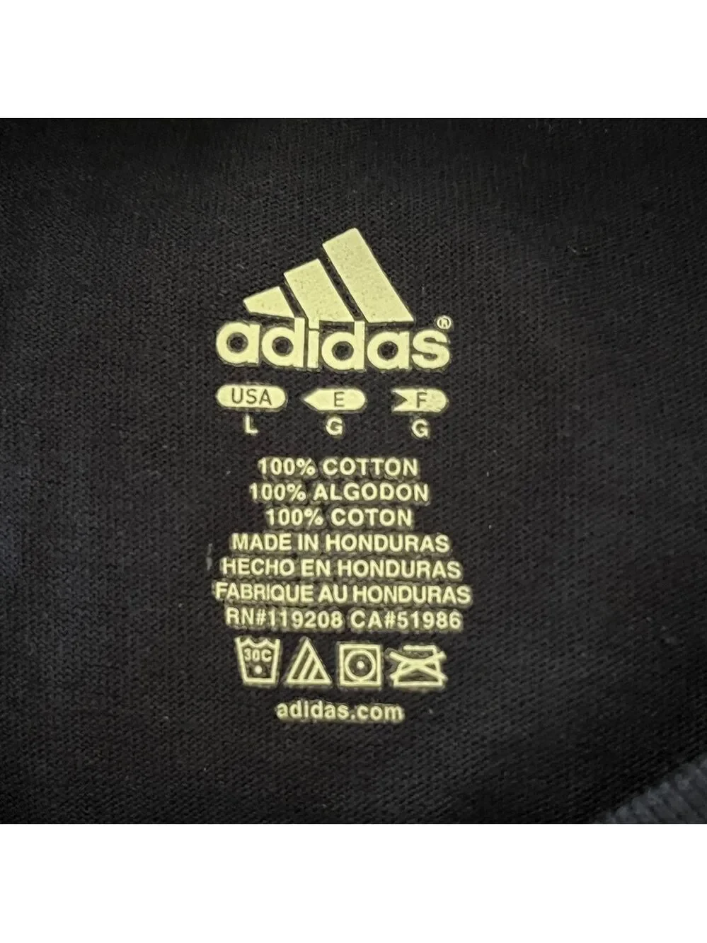 Adidas Golden State Warriors Tee - Size Large